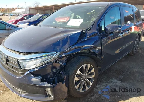 2024 Honda Odyssey Ex-L z USA, uszkodzony, nr VIN 5FNRL6H61RB064654